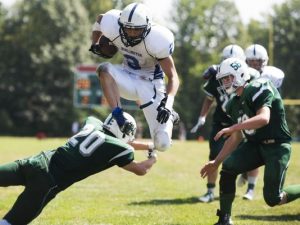 generic football jumping