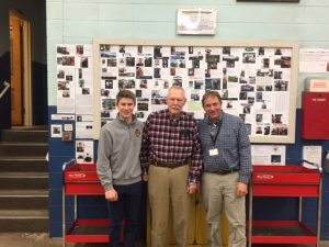 Poulin posing with Church and Barnett