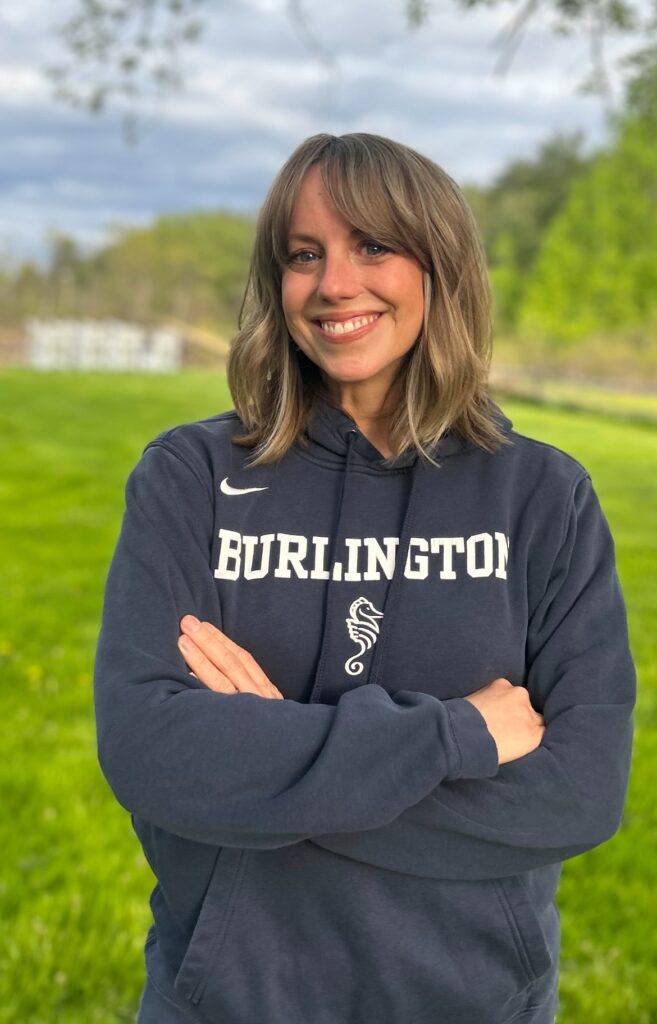 Photo of Heather Win, Assistant Principal wearing a BHS sweatshirt.