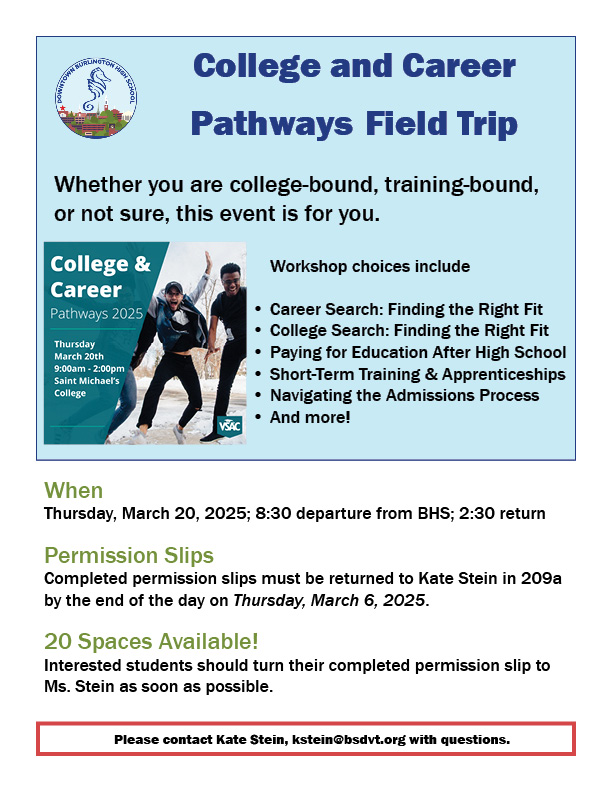 College and Career Pathways 2025