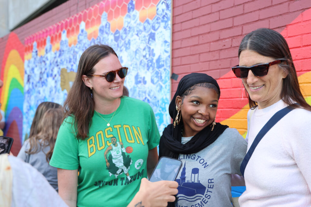 Left to right: Molly Doran (dean of students), Kali Ali (Boys & Girls Club 2025 VT State Youth of the year, BHS class of 2026), Clare Wool (BHS school board chair person)