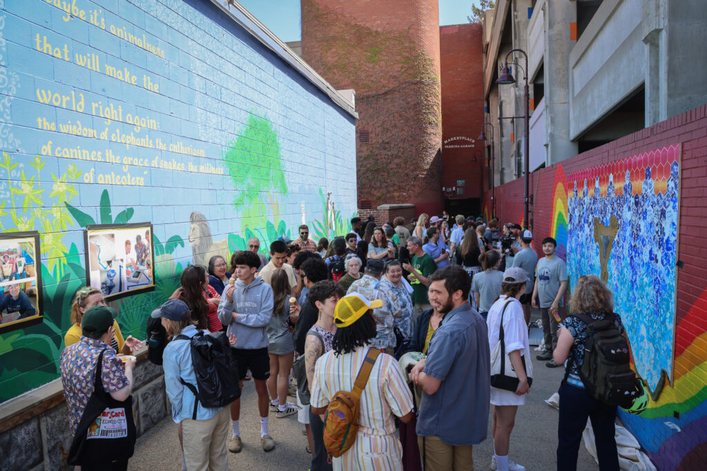 Unveiling of BCL mural created by BHS students.